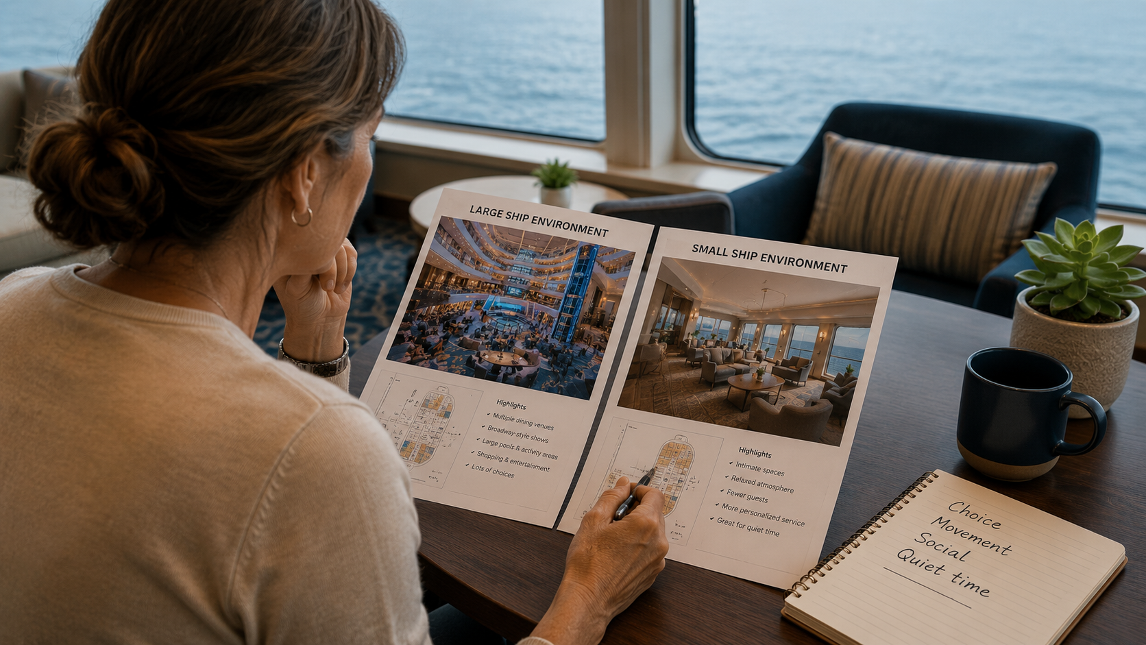 Small Cruise Ship vs. Large Cruise Ship: How the Experience Changes